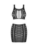 ObsessiveK102 上衣 短裙 兩件裝 - 黑色 - 細/中/大碼 - Image 3