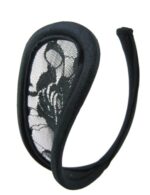 Ohyeah蕾絲C字內褲 - 黑色