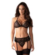 Obsessive838-SEG-1 蕾絲三件套 - 黑色 - S/M - Image 3