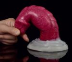 FAAK粗陰莖頭假陽具 - 地獄火焰色 - Image 2