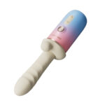 LovenseSpinel 可APP控推撞抽插加熱式按摩棒手持/吸啜底盤 - 粉紅色配藍色產品編號                6972677430487 - Image 5