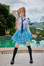 伊娃動漫真實感性愛娃娃，瘦身體型，超柔軟矽膠，163厘米（5’3英尺）。產品編號                ST-Eva - Image 2