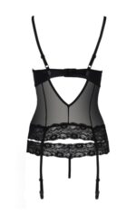 PassionNorth 束帶式露乳緊身束衣 - 黑色 - 細碼/中碼 - Image 5