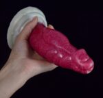 FAAK粗陰莖頭假陽具 - 地獄火焰色 - Image 5