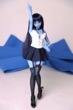 Sailor Moon 迷你妖精蘿莉 藍皮膚柔軟矽膠身體仿真性愛娃娃 60cm (乙烯基頭)產品編號                CL-SailorMoon - Image 5