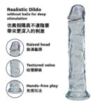 KIKOFlexible Dildo 7.1" - Clear - Image 3