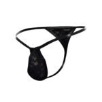 Cut4men男士蕾絲丁字褲 - 黑色 - 細/中碼