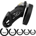 FAAK矽膠貞操鎖 113 - 黑色產品編號                FRRK-113-BLK