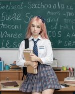 Yoshie 纖瘦純情歐美粉髮女孩 超柔軟TPE仿真性愛娃娃 158 cm (矽膠頭)產品編號                UNA-Yoshie - Image 4