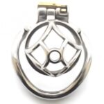 FAAK男用貞操鎖 07 連弧形環 45mm - 銀色產品編號                FRRK-07C - Image 3